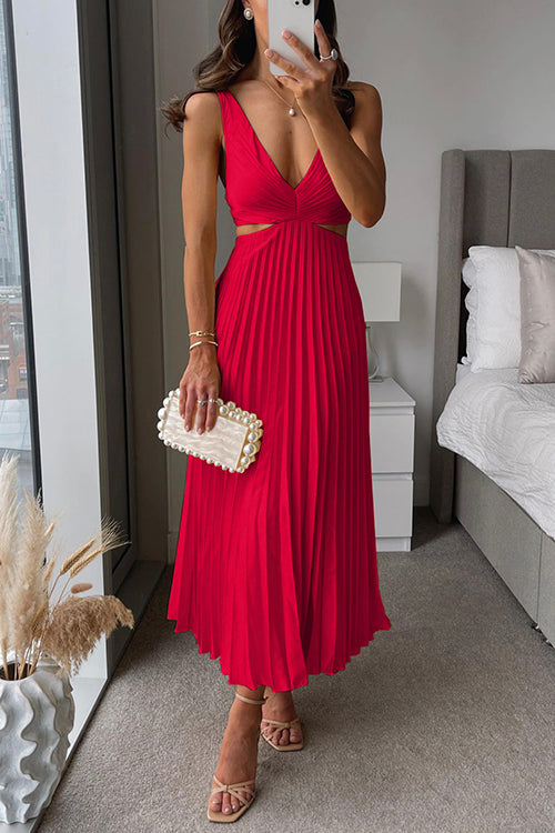 Pleated Maxi Dress | Elegant | Flowy & Lightweight