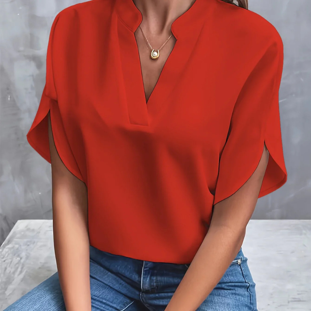 Lena | Effortless Elegance V-Neck Blouse