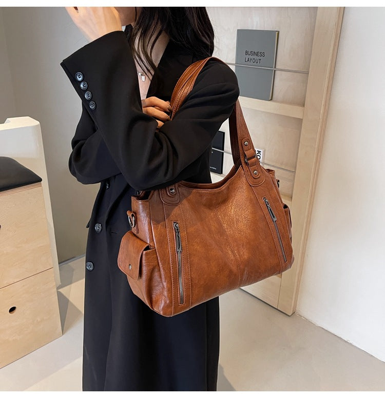 Victoria | Classic Luxe Leather Tote