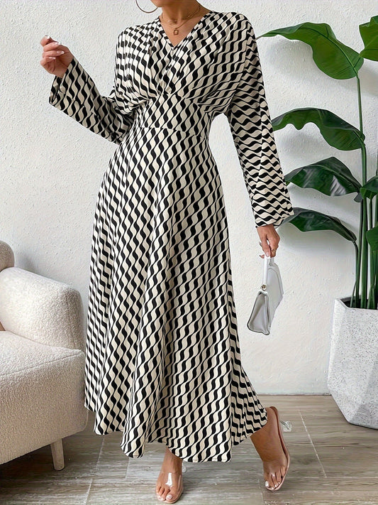 Women’s Striped Maxi Dress | Elegant | Flowing & Stylish