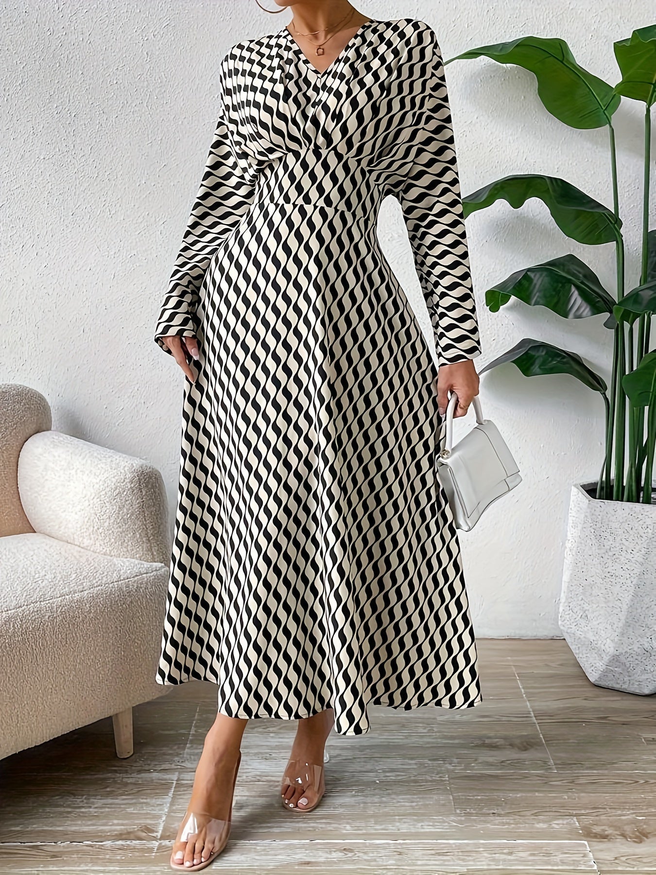 Women’s Striped Maxi Dress | Elegant | Flowing & Stylish