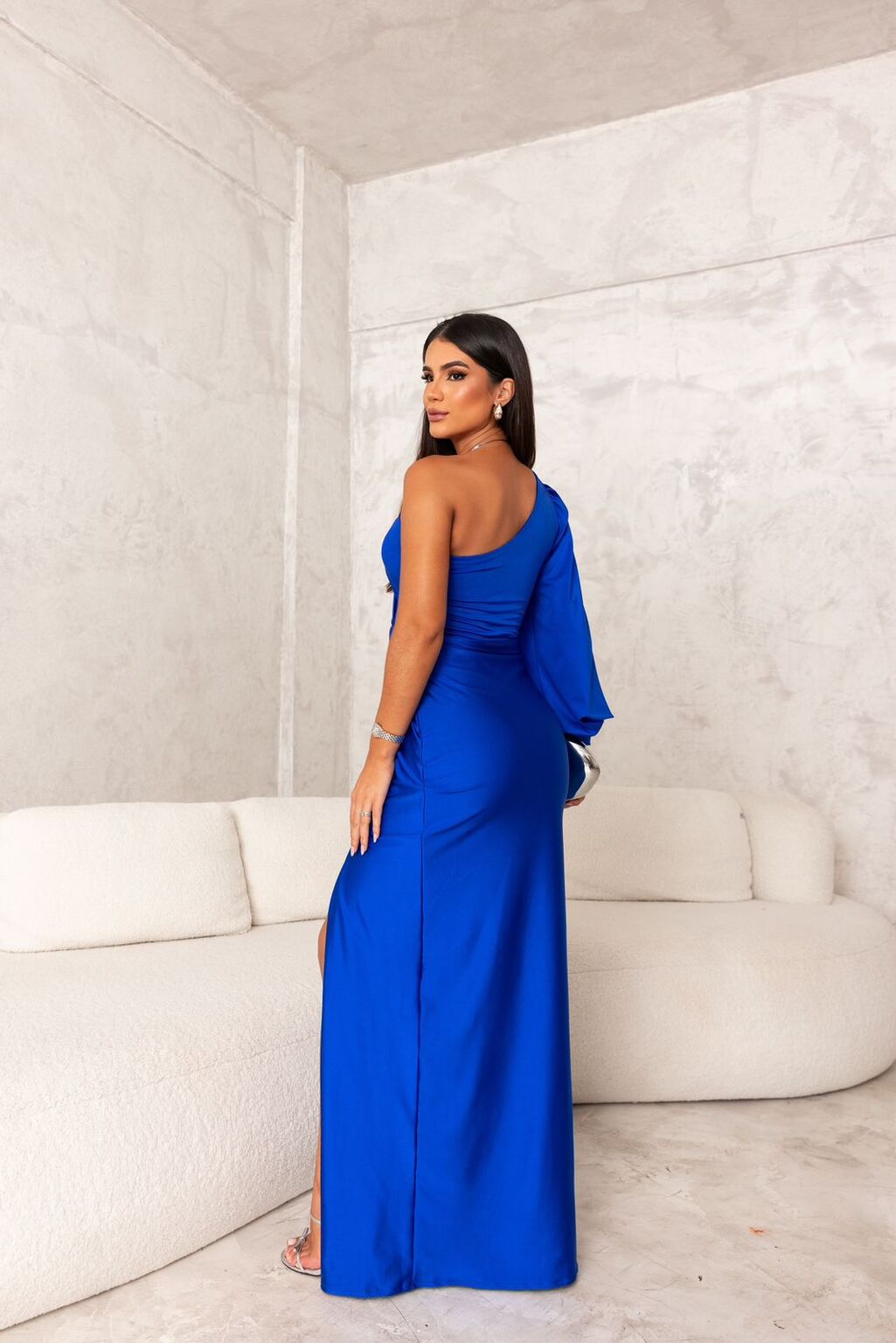 One-Shoulder Satin Maxi Dress | Elegant | Luxe & Flowy