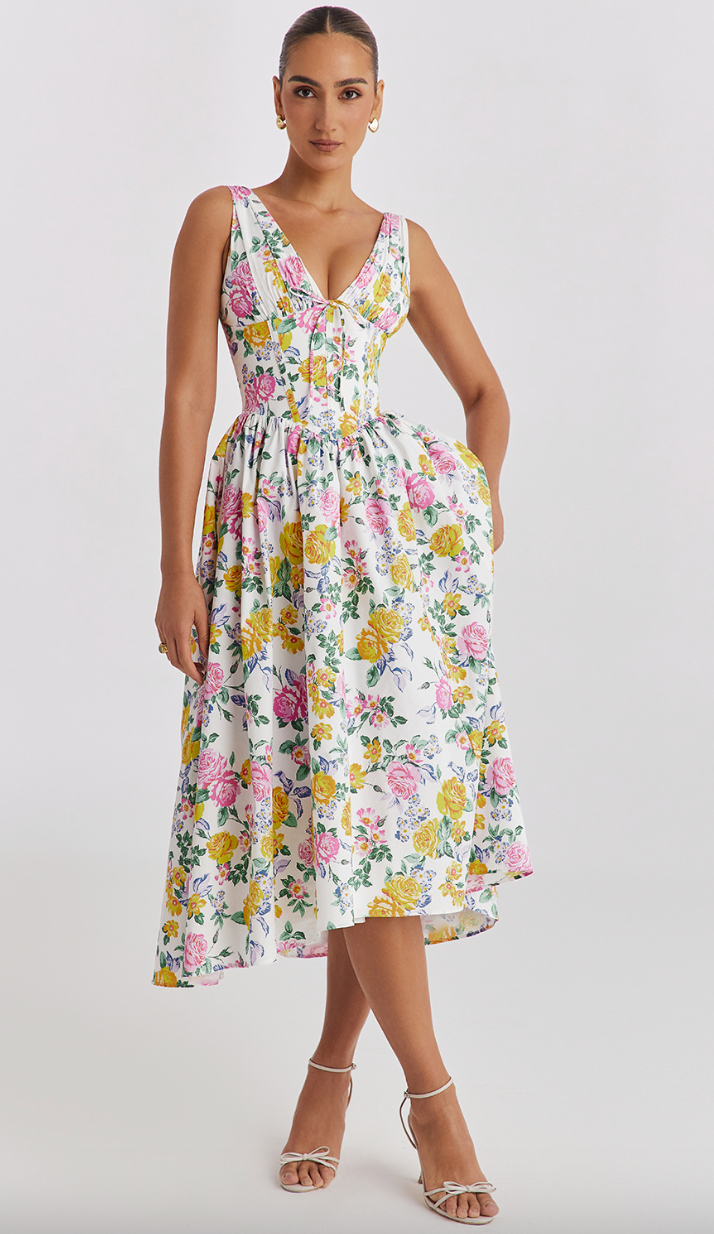 Flowy Midi Dress | Summer Chic | Lightweight & Feminine