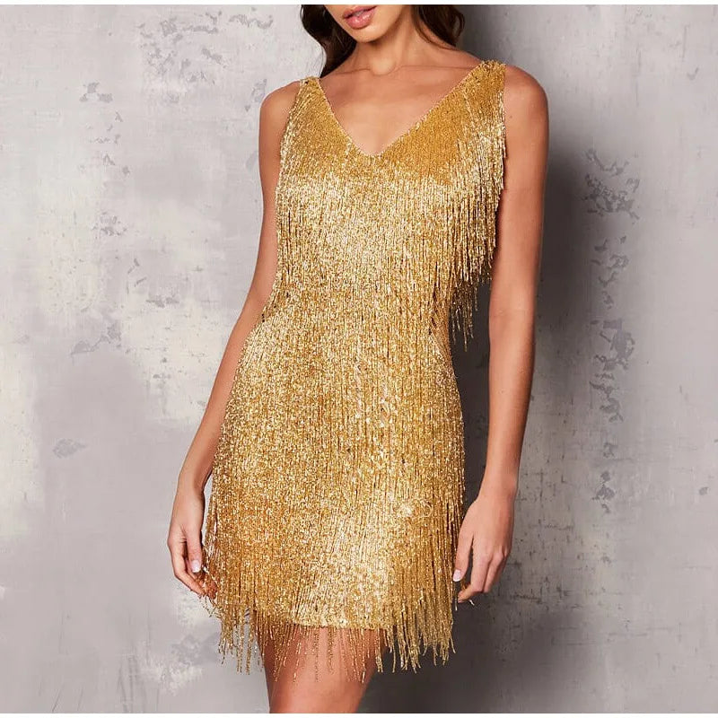 Fringe Mini Dress | Glamorous | Flirty & Fun