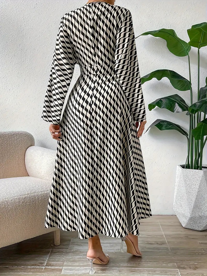 Women’s Striped Maxi Dress | Elegant | Flowing & Stylish