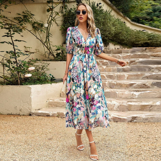 Floral Midi Dress | Summer Elegance | Lightweight & Flowy