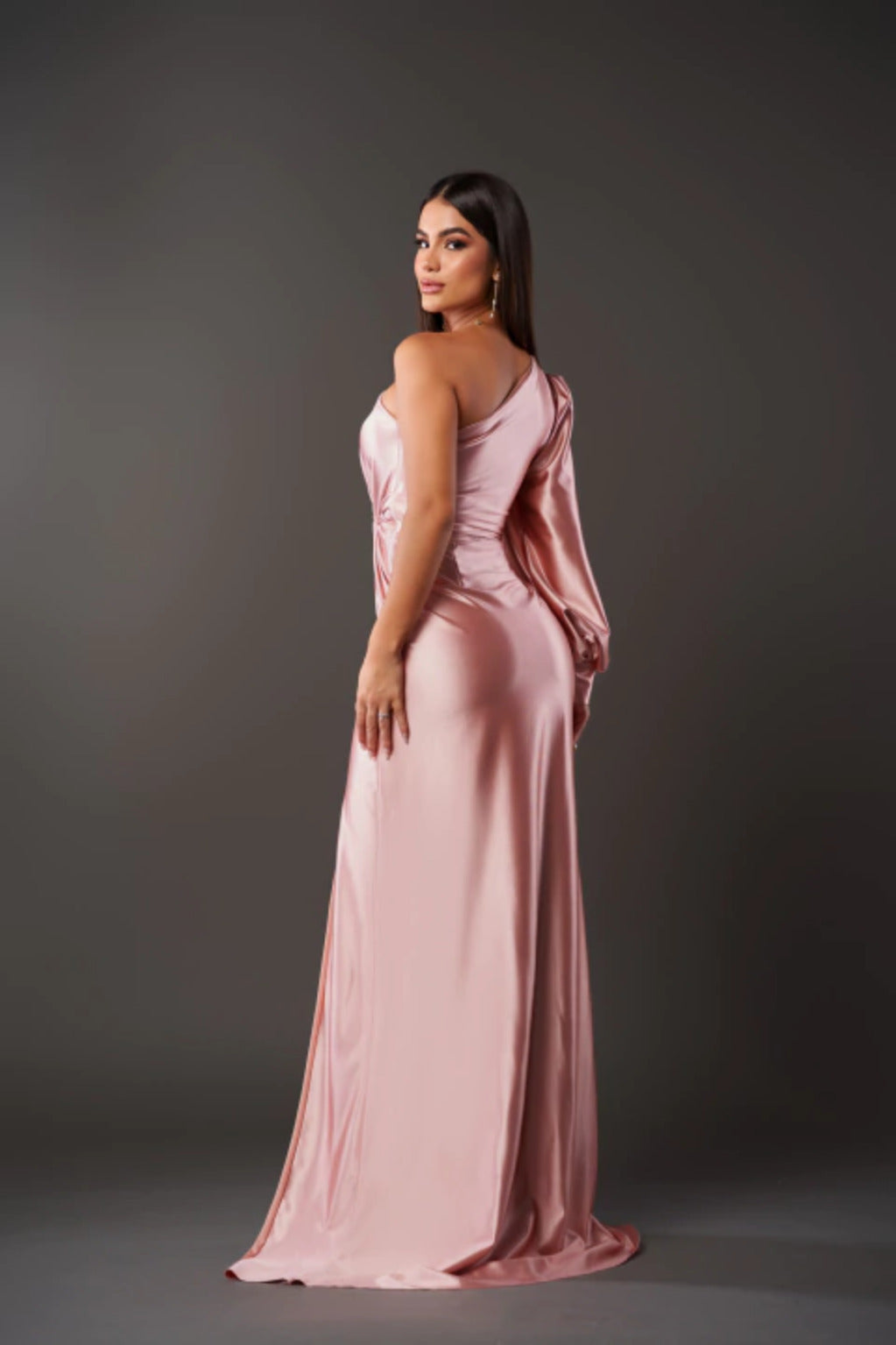 One-Shoulder Satin Maxi Dress | Elegant | Luxe & Flowy